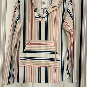 Striped Women's Hoodie - Multicolor